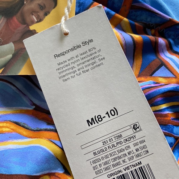 Noel Women's Leafy Palm Print Deep V-Neck High Leg Cheeky One Piece - Picture 6 of 6